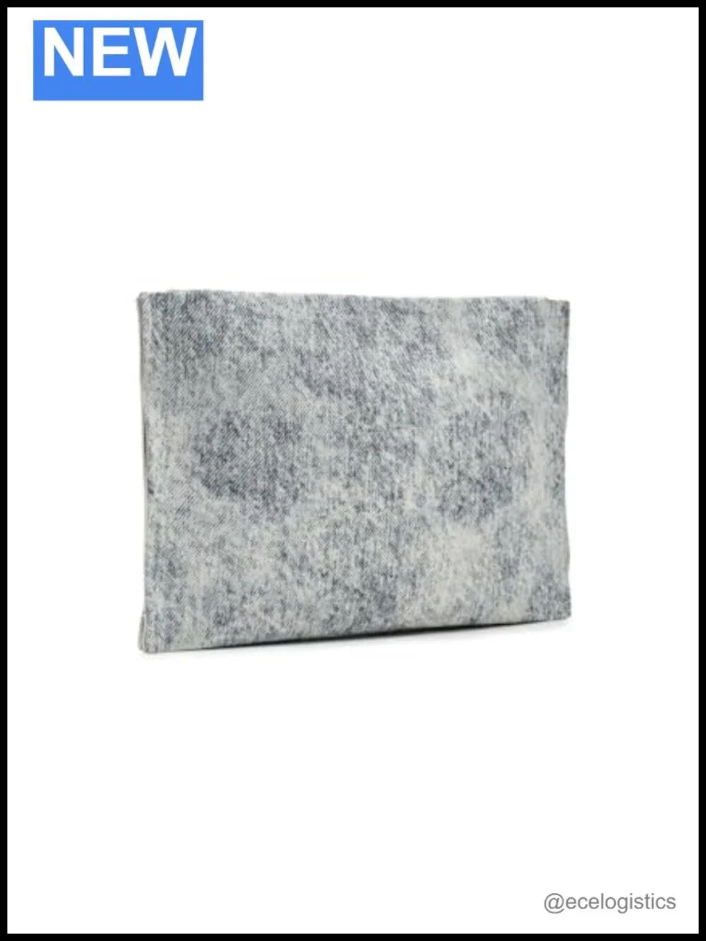 AllSaints Izzy Denim Clutch Leather Handbag Women's Zipper Clutch